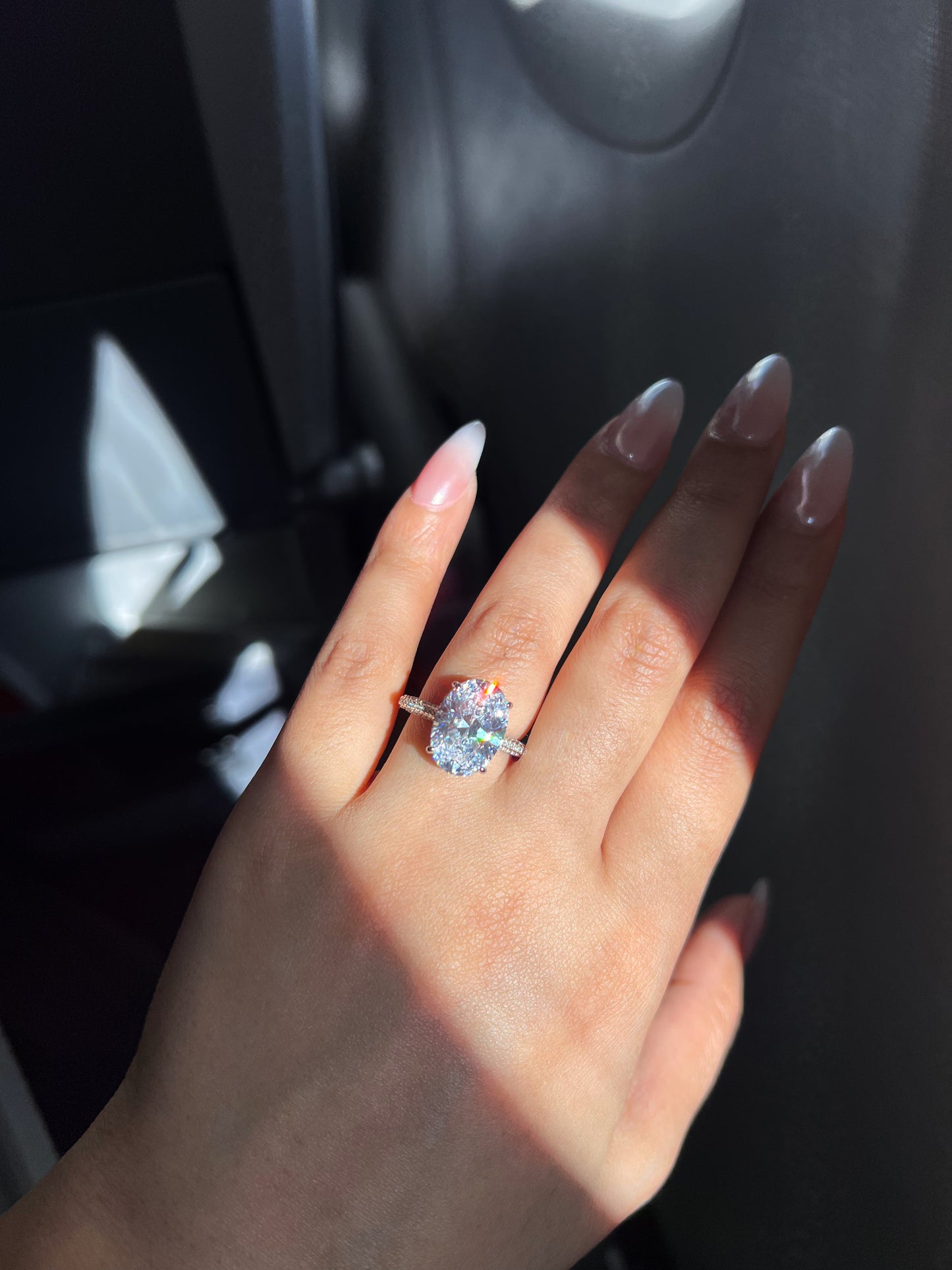 Solitaire ovale Aura