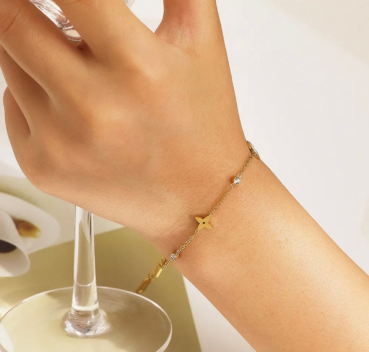 Pulsera de trébol de chole