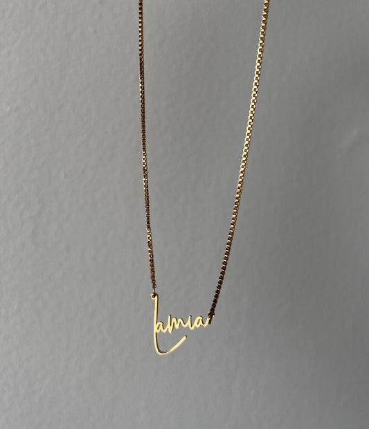 COLLIER AVEC NOM PERSONNALISÉ