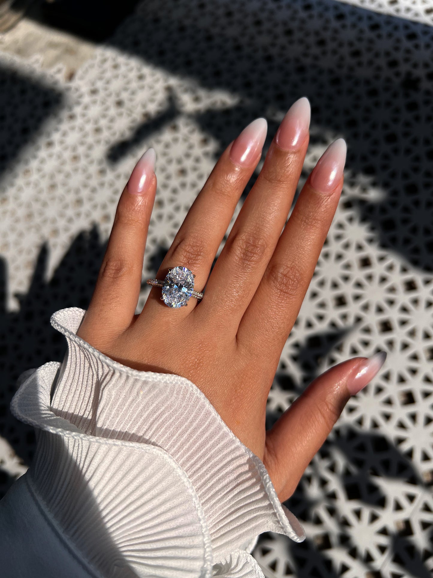 Solitaire ovale Aura