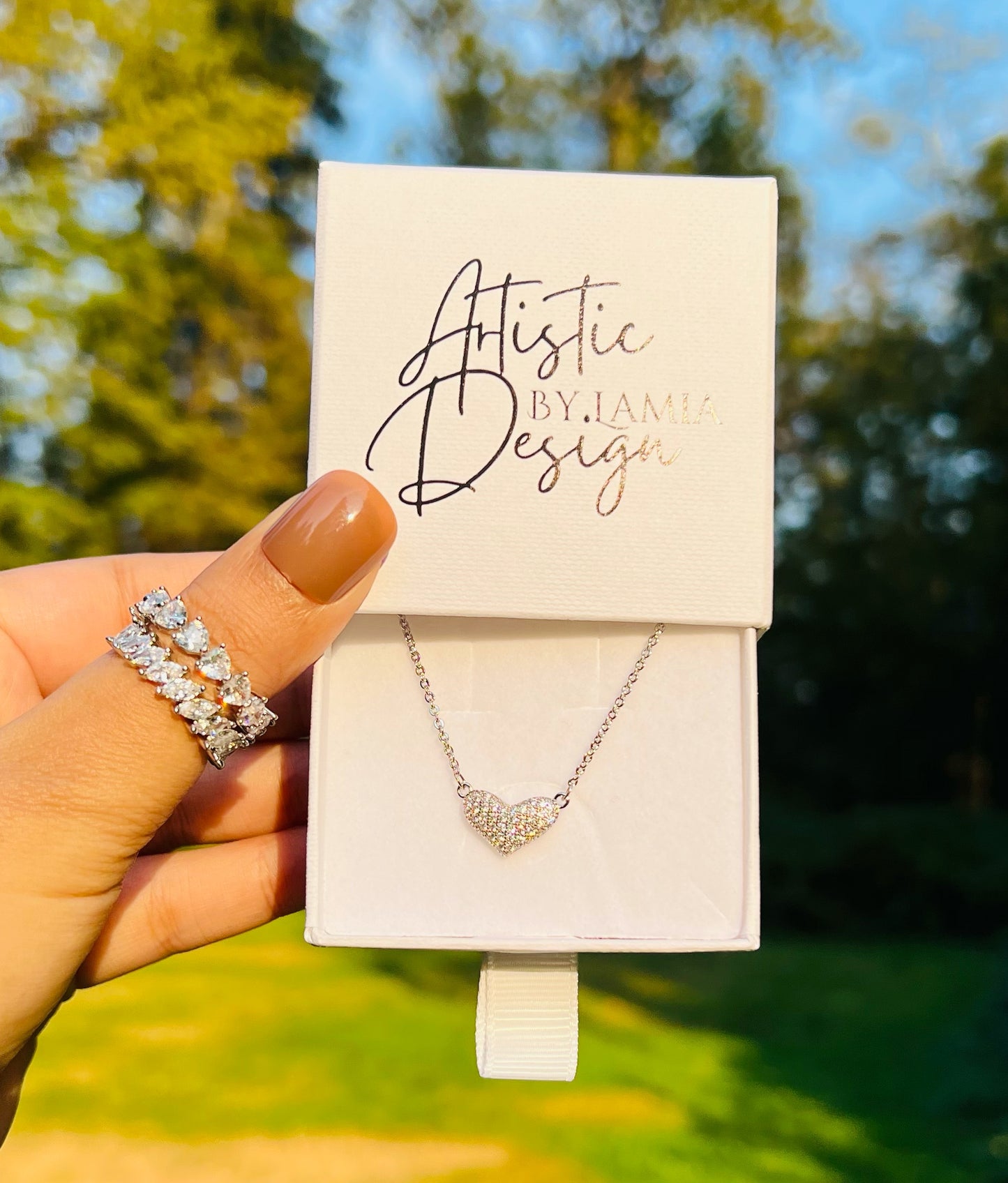 Icy Heart Necklace