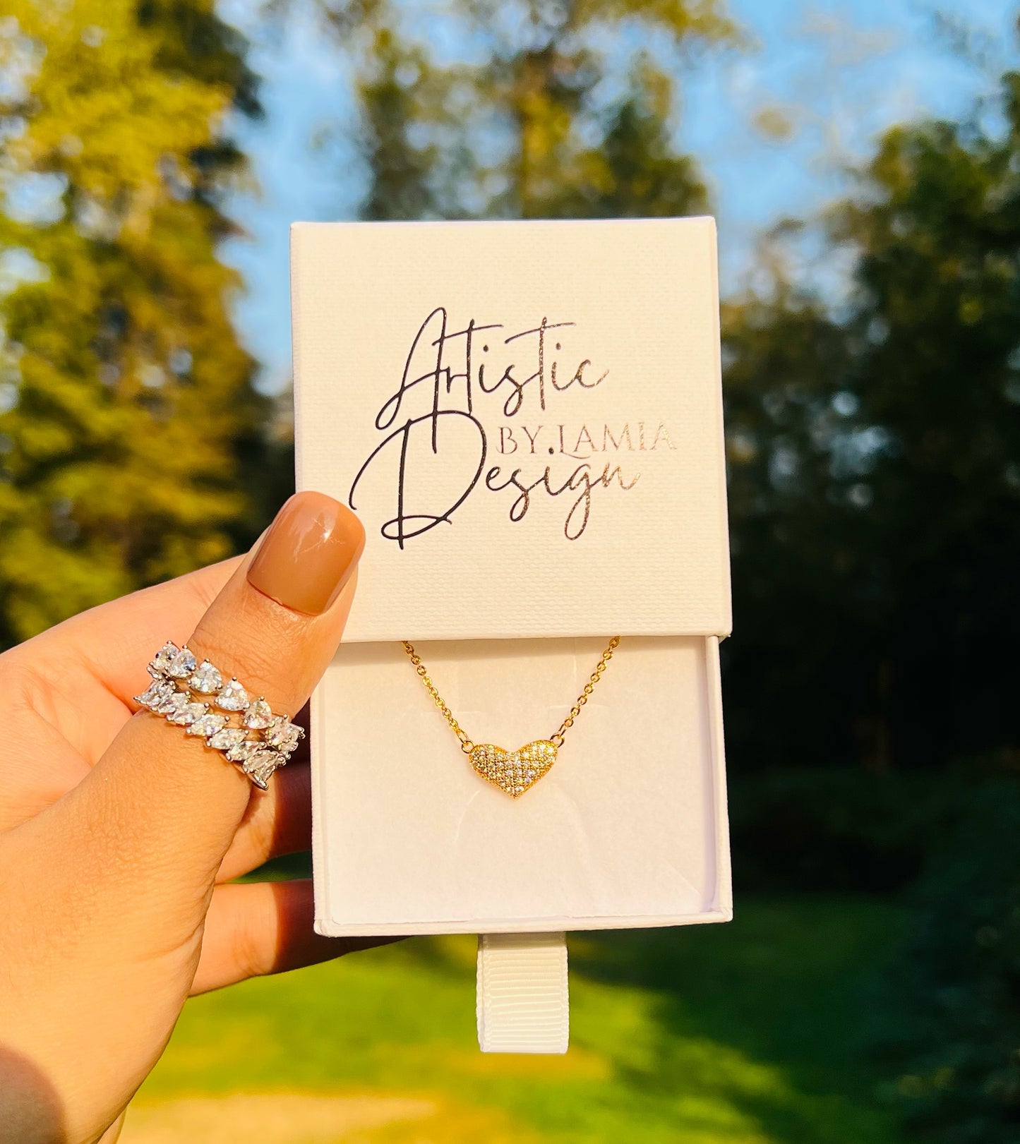 Icy Heart Necklace