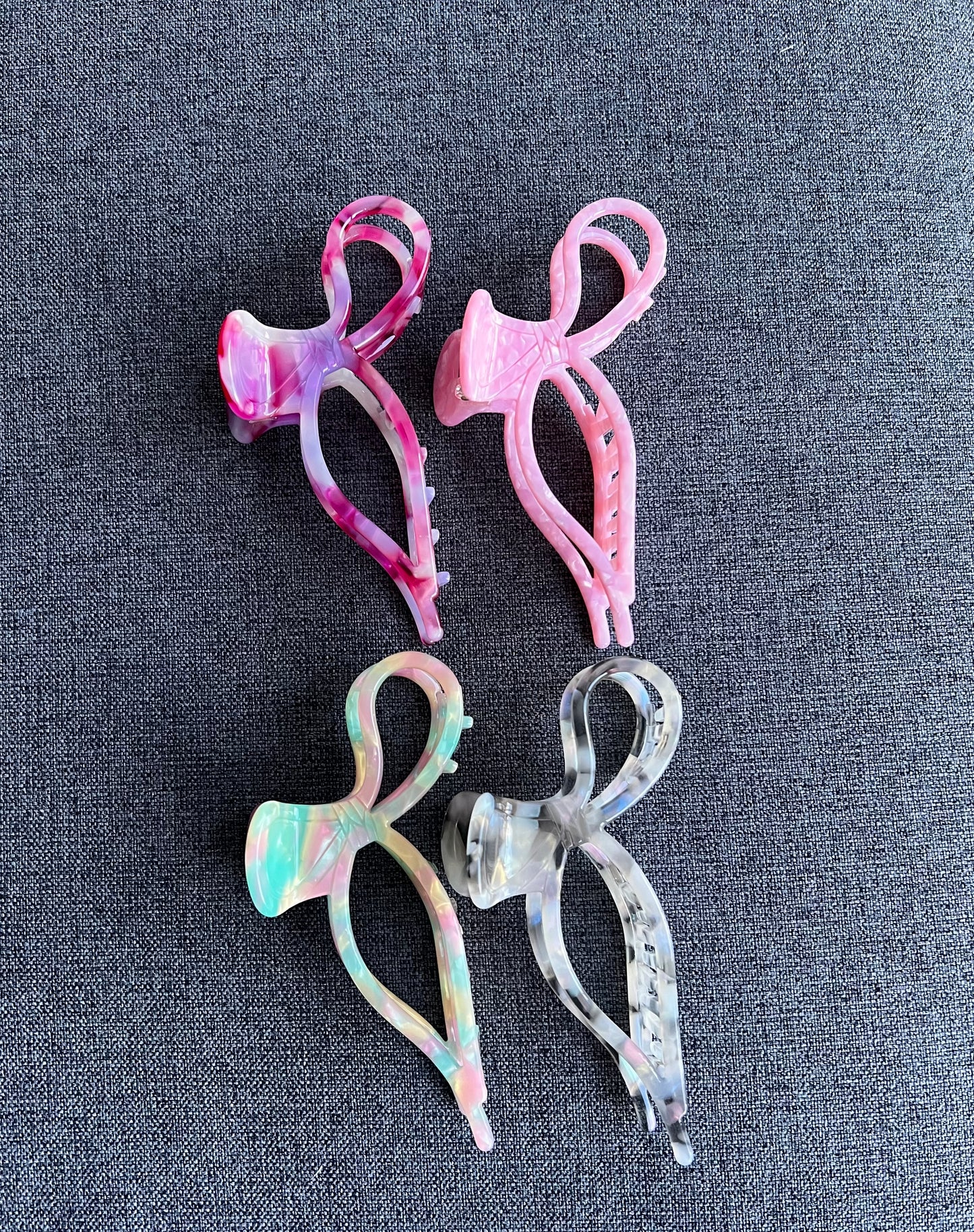 Candy Bow Claw Clip