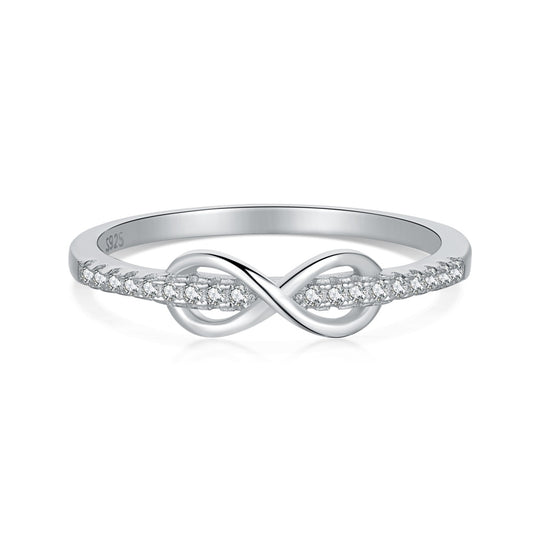 Iced Infinity Ring