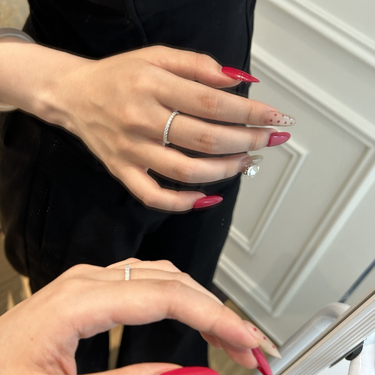Luna Moissanite Band