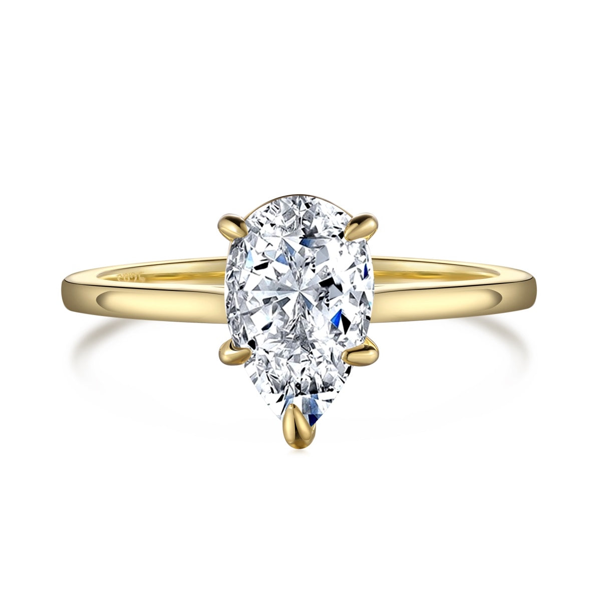 Gold Plain Band Amour Ring