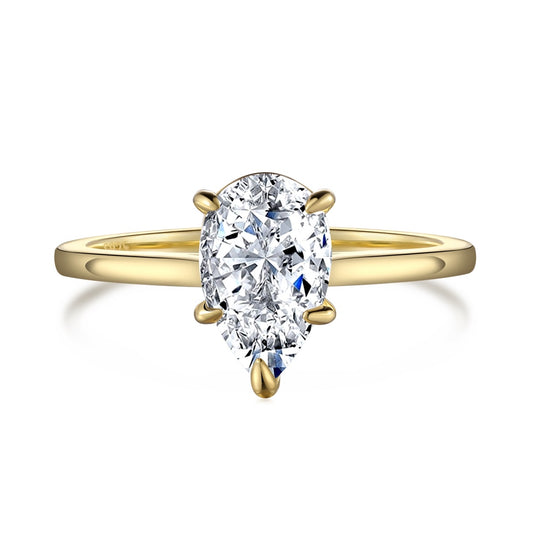 Gold Plain Band Amour Ring