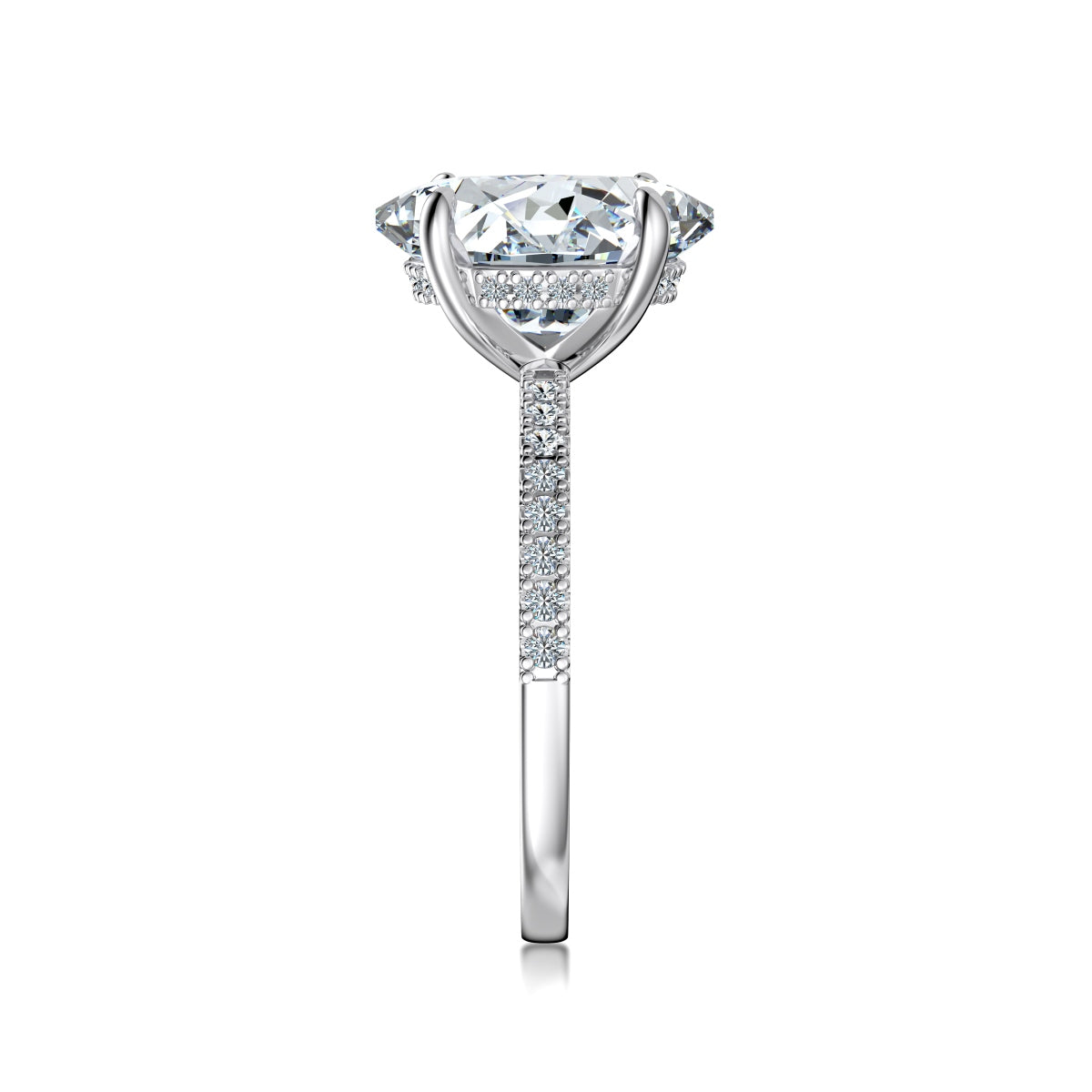 Nora Oval Moissanite Ring