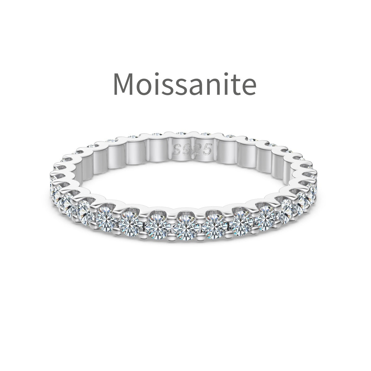 Luna Moissanite Band
