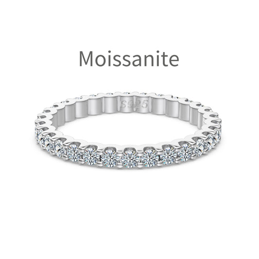 Luna Moissanite Band