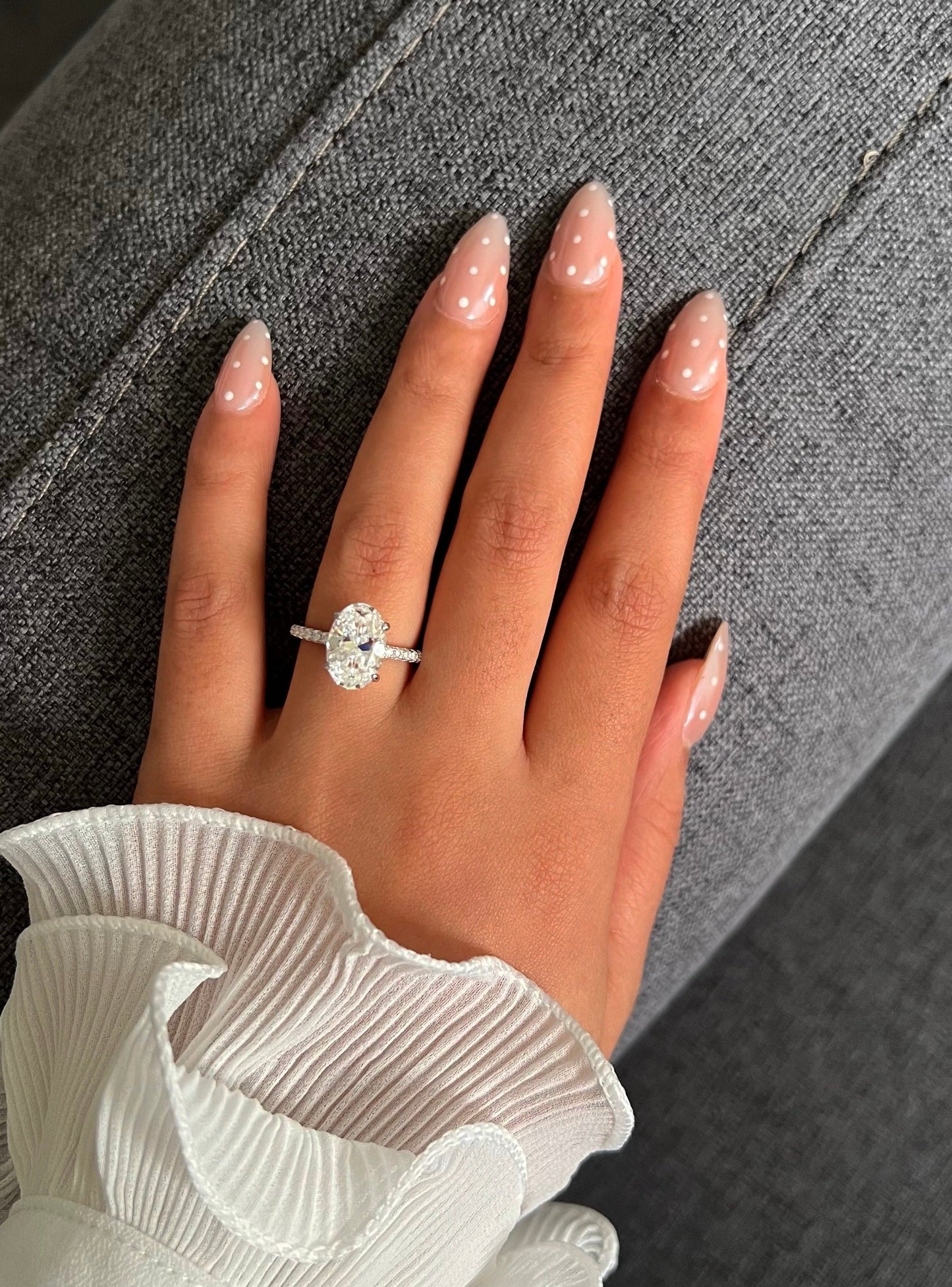 Nora Oval Moissanite Ring