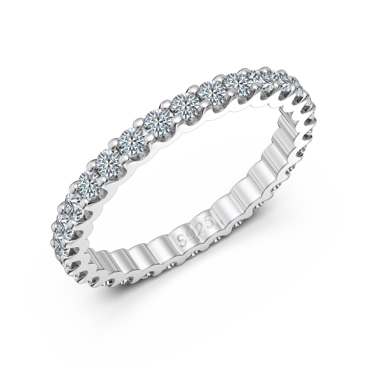 Luna Moissanite Band
